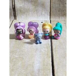 Nickelodeon Shimmer And Shine Teenie Genie Mini Figures Lot Of 5